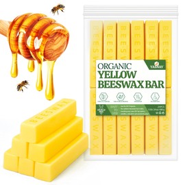 YASNAY Yellow Beeswax Bars 24oz, 100% Organic Beeswax, Beeswax for Candle Making, Body, Skin Care DIY, Lip Balm and Soap Making Supplies