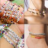 6986 Pieces DIY Craft Bracelet Letters Colourful Beads Kit Glass