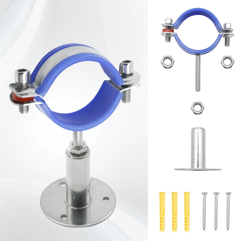 ZUDKSUY 2 Pack 2-1/4 Inch Wall Mount Ceiling Mount Pipe