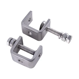 TIOMIOSEA C Clamp, Pack of 6 304 Stainless Steel Tiger Clamps, Woodworking Clamp, with Wide Jaw Openings (30 mm), for Clamps, Clamps & Tensioners, Woodworking Tool