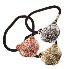 FRCOLOR 3pcs Bear Head Elastic Hair Ties for Stylish Ponytail Holders Comfortable Hair Accessories for Teens for Sports and Daily Use Unique Decorative Design