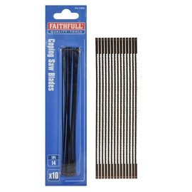 Faithfull Coping Saw Blades 1 packs of 10 blades, 14 TPI