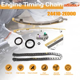 DEEGOOLY 24410-2E000 244102E000 Timing Chain Kit Applied for Hyundai Kia Kia Soul Forte Cerato Tucson Forte5 2.0L Engine Aftermarket Parts Replacement Parts OE 24321-2E000, 24410-2E000