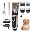 Nobleza Leise Hundeschermaschine, wiederaufladbare Profi Schermaschine Hund Set, für Dickes,