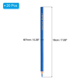 PATIKIL Medium Blue Colored Pencils Set,20 Pcs Oil Color Pencils Wooden Coloring Drawing Pencil for Artists Art Painting