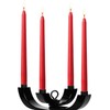 Asama Red Taper Candles - Set of 14 Dripless Candles