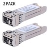 2PCS 10G SFP LC MMF300m 10GBase-SR SFP+ Transceiver, 10Gb 850nm
