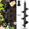 TCBWFY Garden Auger Drill Bit for Planting 1.6"x16.5"and 3.5"x16",Heavy Duty