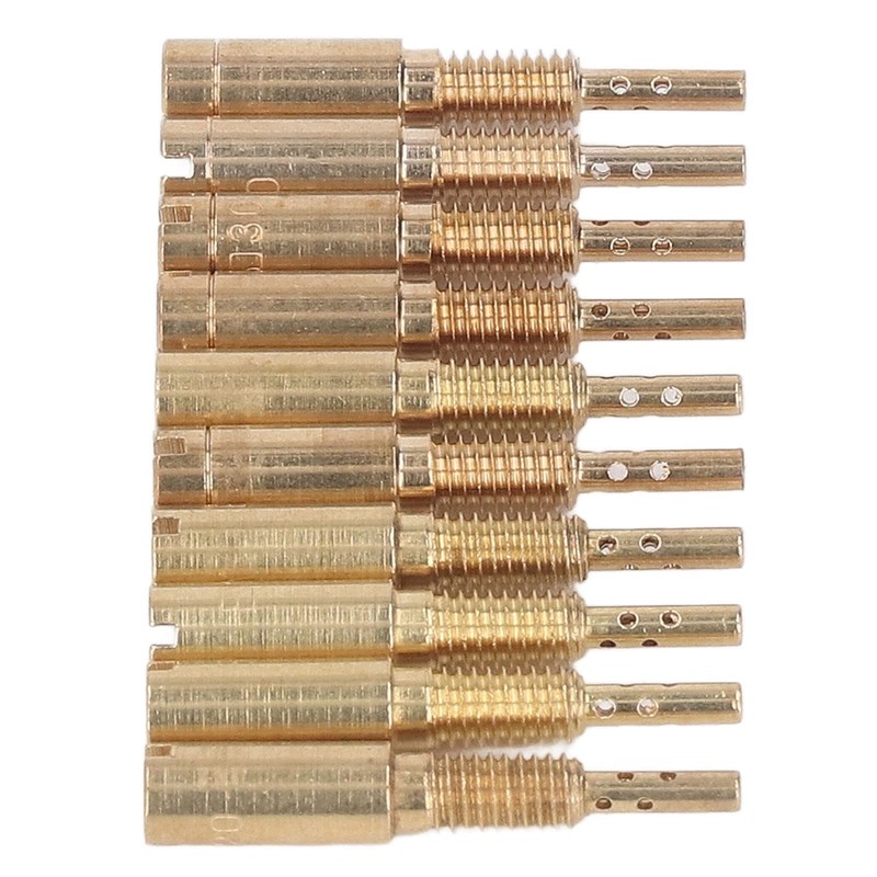 10pcs Carburetor Pilot Nozzle Set 15-25 30-40 Metal Carburetor Nozzle