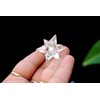 Jet Genuine Crystal Quartz 14 Point Star Merkaba Chakra Radionic