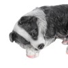 Fdit Garden Dog Statues, Resin Border Collie Sculptures Synthetic Border