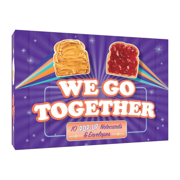 We Go Together: 10 Pop-Up Notecards & Envelopes (Friendship Themed Pop Up Greeting Card, Blank Interior Stationery)