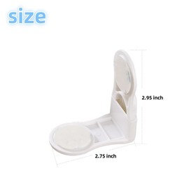 XingCRYao Child Safety Drawer Locks, No Drill, Set of 2, White, Finger Pinch Protection for Infants