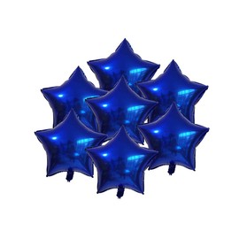 AnnoDeel 20 pcs 18inch Navy blue Star Foil Balloons, Blue Star shaped Helium Balloons Mylar Balloons for Wedding Decoration Party Balloons Birthday
