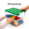 Building Blocks Storage Box for Kids - Transparent Stackable Organizer