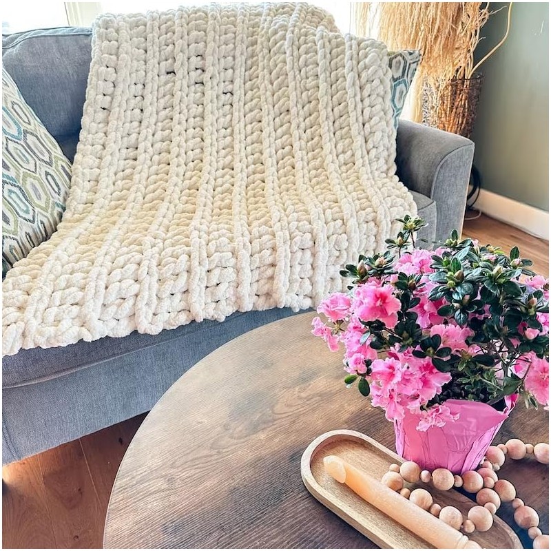QWM 60“ Chunky Blankets Loom Knitting Looms Long Installation Free