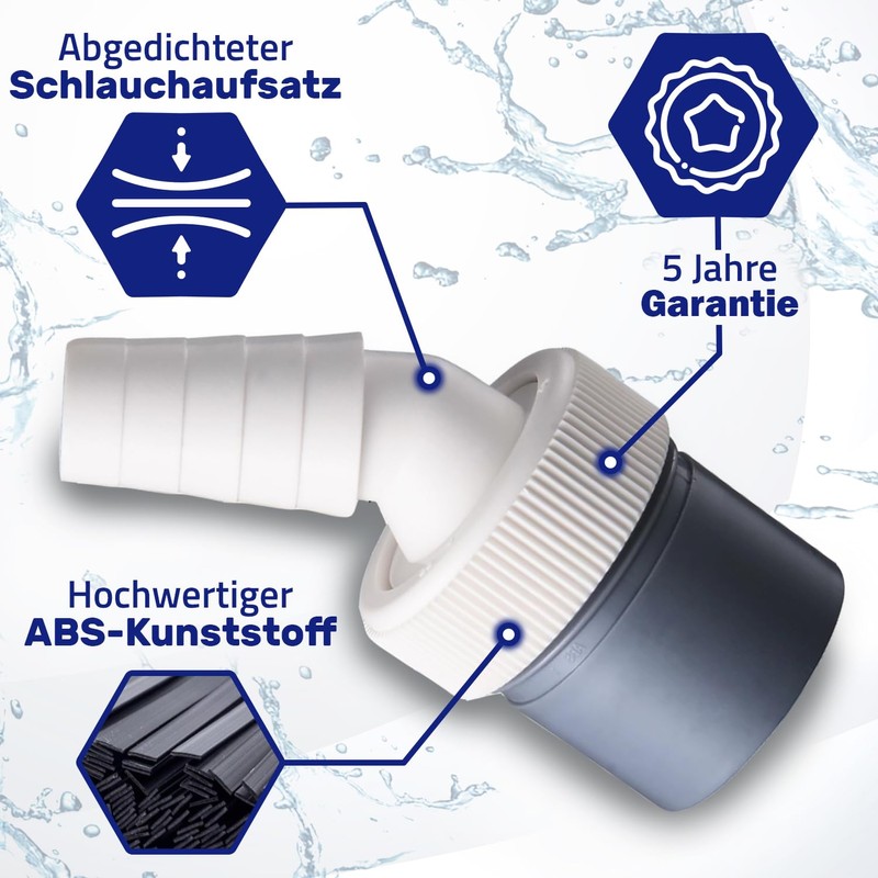 Monteral Washing Machine Drain Adapter and Drain Hose Connector for