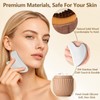 3-in-1 Facial Massager Set, Walnut Face Brush, Stainless Steel Gua