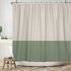 ASDCXZ Shower Curtain Green 180 x 180 cm, Modern Beige