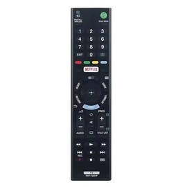 TALENTEC Home | Remote Control RMT-TX201P Compatible with Sony Bravia KDL Series | Remote Control without Programming | ABS Material | 20 x 5 x 2 cm | Black