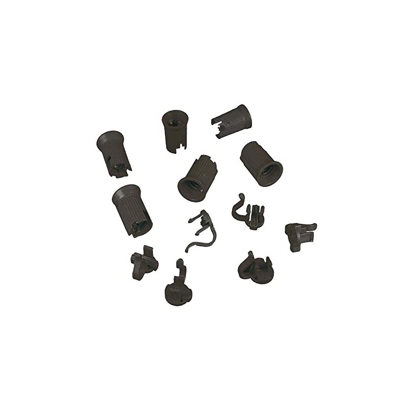 Novelty Lights 50 Pack C9 Replacement Sockets, Black, SPT-1