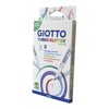 Giotto 4263 00 - Turbo Glitter, 8 Fasermaler in Pastellfarben