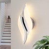CANEOE Modern LED Wall Sconce 6000K Chrome Indoor Wall Light