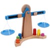 Wooden Weighing Scale Toy Set Educational Balancing Scale Toy Math