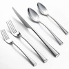 Alata Bailey 20-Piece Forged Silverware Set Stainless Steel Flatware Set,Service