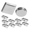 FOMIYES 3sets Makeup Palette Refill Empty Metal Pans for Eye