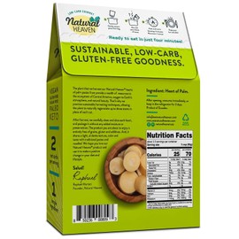 Natural Heaven Hearts of Palm Lasagna Noodles – Low-Carb Lasagna Sheets, Gluten-Free Pasta, Keto Friendly, Plant-Based Healthy Food, 9 Oz