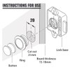 10pc Push Button Latch Catch Pop Up Cupboard Door Knob