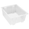FSE 373-SNT225CLCS Tote Box, Stacks and nest, 23-1/2"L x 19-1/2"W