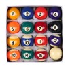 16Pcs Small Tabletop Pool Table Balls, Small Pool Cue Balls