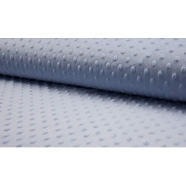 Luxury Supersoft DIMPLE Cuddle Soft Fleece Fabric Material - Dusty Blue, 1Mtr 150cmx100cm