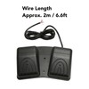 Double Foot Switch High Power Self Locking 2 Wire Foot