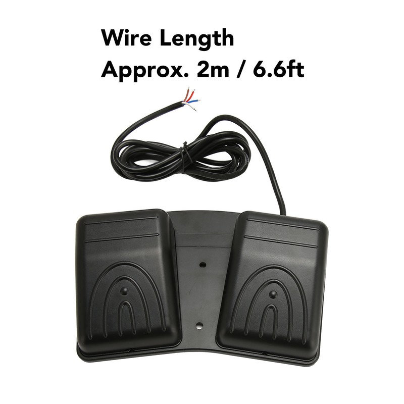Double Foot Switch High Power Self Locking 2 Wire Foot