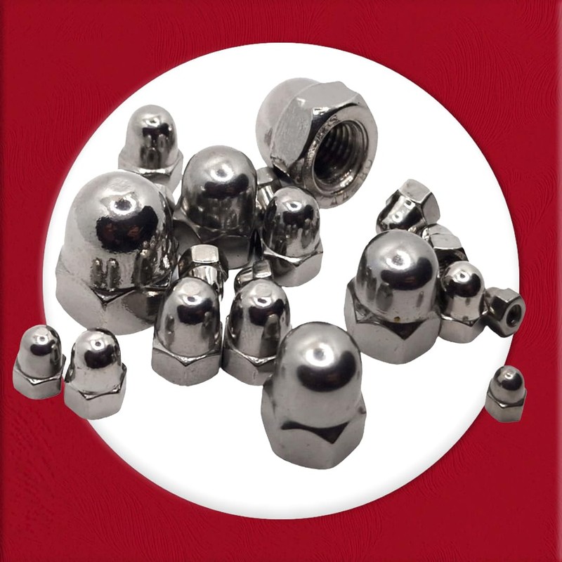 M6 Dome Nuts Marine Grade Acorn Style in A4 Stainless