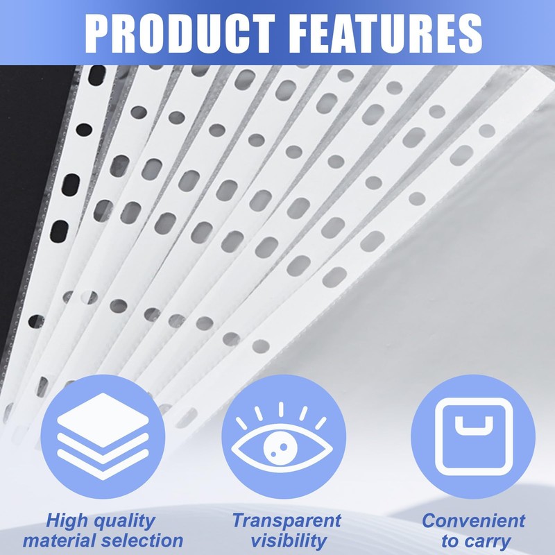 High Quality Set of 100 Clear A4 Recyclable Plastic Document