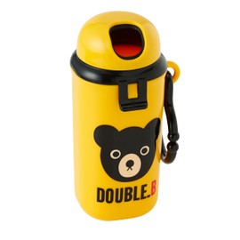 Miki House 66-7009-950 Double Bee Snack Case, Snack Cup, Baby Food, Baby Tableware, Bear, Made in Japan, For Boys, Girls, Babies, Kids, Children, Yellow