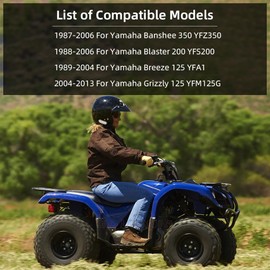 GOLKNHA 2PCS Rear Axle Nuts for Banshee 350, Blaster 200, Breeze 125 & Grizzly 125