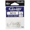 Gamakatsu 67702 Fly Hooks, SC15, No. 2, 12 Pieces, Silver