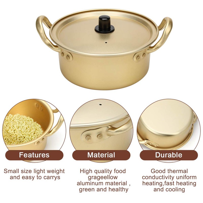Korean Ramen Cooking Pot, AHIER Korean Ramen Noodle Pot With