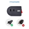Cable Matters 3-Pack 2 Prong Outlet with ON Off Switch,