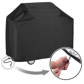 PIQIUQIU Barbecue Cover Weatherproof 210D Oxford Fabric Durable Waterproof Grill Cover Grill Tarpaulin Tear-Resistant UV-Resistant (145 x 61 x 117 cm)