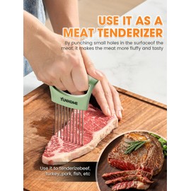 Onion Slicer Holder, Kitchen Gadgets Vegetable Slicer Premium Vegetable Cutter for Potato and Tomato, Sharp Stainless Steel Food Slicer Assistant Tool for Slicing Fruit Lemon and Meat