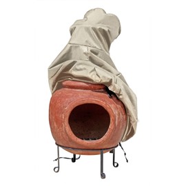 Sturdy Covers Chiminea Defender - Durable, Weather-Proof Chiminea Fire Pit Cover (Tan)