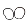 Spiral Elastic Hair Tie Rubber Bands For Women Style your hair - Random Color (PACK OF 2) (Black)