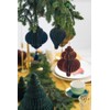 PartyDeco Christmas Tree Bauble Paper Honeycomb Icicle Burgundy Decorations for