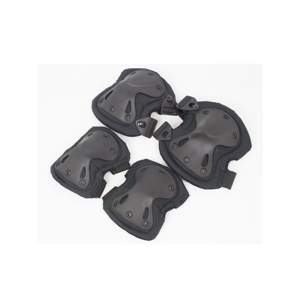 Hatch HATCH XTAK Type Protect Pad Set (Elbow Pads & Knee Pads) BK Black